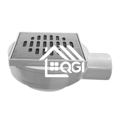 SIPHON DE SOL ORIENTABLE SLIM 12cm 12cm GRILLE INOX EJIM QGI